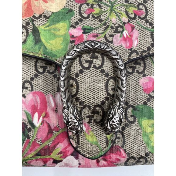 Gucci Dionysus Supreme GG Monogram Blooms Floral Wallet on Chain - Picture 2 of 11